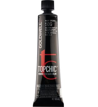 Goldwell Topchic Permanent Hair Color Cool Browns 7A Mittel-Aschblond, Tube 60 ml