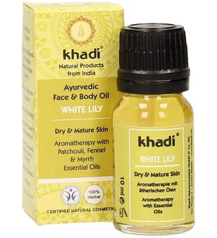 Khadi Naturkosmetik Produkte Gesicht & Körper - White Lily Öl Kleingröße 10ml Gesichtsöl 10.0 ml