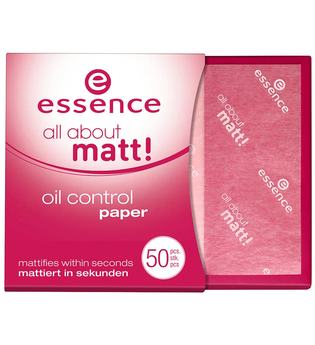 Essence Teint Puder & Rouge All About Matt Oil Control Paper 50 Stk.