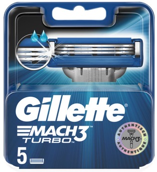 Gillette Rasierklingen - MACH3 Turbo - 5er Pack Rasierer 5.0 pieces