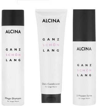 Alcina Ganz Schön Lang Pflegeset 2 Shampoo 250 ml, Conditioner 150 ml & 2-Phasen Spray 125 ml Haarpflege 525.0 ml
