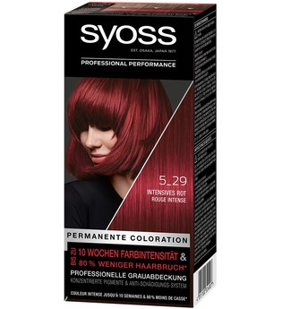 Syoss Permanente Coloration Professionelle Grauabdeckung Intensives Rot Haarfarbe