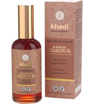 Khadi Naturkosmetik Produkte Gesicht & Körper - 10 Kräuter Cellulite Öl 100ml Körperöl 100.0 ml