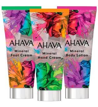 Ahava Körperpflege Deadsea Water Celebrate Your Skin Set Mineral Foot Cream 100 ml + Mineral Hand Cream 100 ml + Mineral Body Lotion 100 ml 1 Stk.