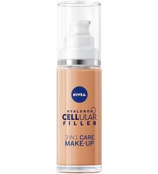NIVEA Hyaluron Cellular Filler 3in1 Care Make-Up Flüssige Foundation 30 ml Nr. 03 - Dunkel