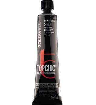 Goldwell Topchic Permanent Hair Color Cool Reds 5R Teak, Tube 60 ml