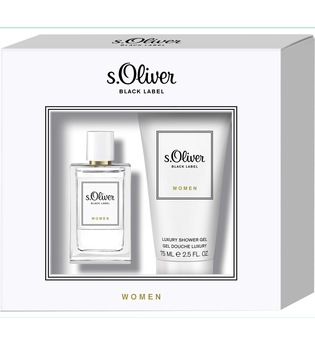 s.Oliver Damendüfte Black Label Women Geschenkset Eau de Toilette Spray 30 ml + Luxury Shower Gel 75 ml 1 Stk.