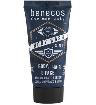 benecos for men only - 3in1 Body Wash Travel Size 30ml Duschgel 30.0 ml
