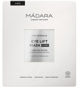 MÁDARA Organic Skincare TIME MIRACLE Eye Lift Mask 15min 3 gab Augenmaske