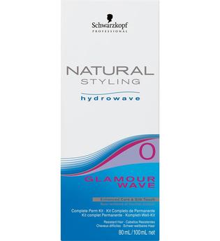Schwarzkopf Natural Styling Hydrowave Glamour Wave Set 0 - für schwer wellbares, gesundes Haar, 1 Portions-Set
