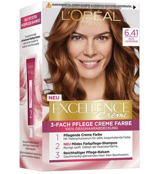 L'Oréal Paris Excellence Crème 6.41 Helles Caramelbraun Coloration 1 Stk. Haarfarbe