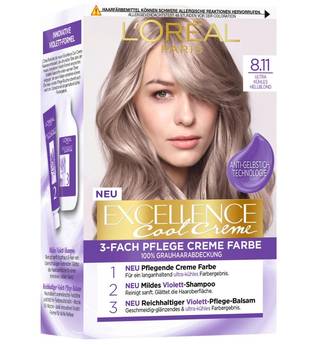 L'Oréal Paris Excellence Cool Creme 8.11 Ultra kühles Hellblond Coloration 1 Stk. Haarfarbe