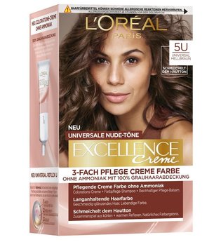 L'Oréal Paris Excellence Crème Nudes 5U - Hellbraun Haarfarbe 1 Stk