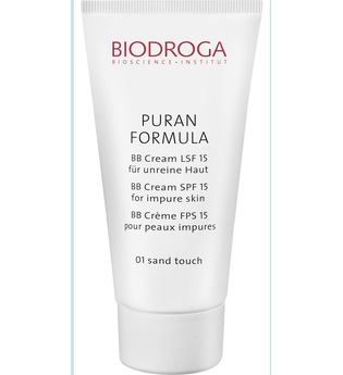 Biodroga Gesichtspflege Puran Formula BB Cream LSF 15 für unreine Haut Nr. 01 Sand Touch 40 ml