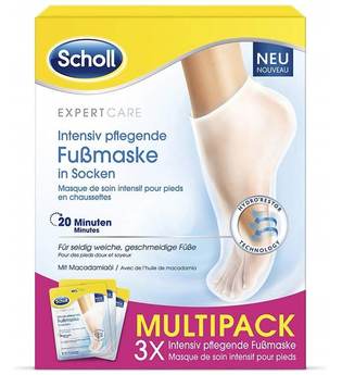 Scholl Fußmaske »ExpertCare Intensiv pflegende mit Macadamiaöl im 3er Multipack«, in Socken