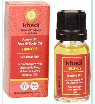 Khadi Naturkosmetik Produkte Gesicht & Körper - Hibiskus Öl Kleingröße 10ml Gesichtsöl 10.0 ml
