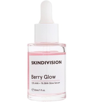 SkinDivision Berry Glow – 12 % AHA + 1 % BHA Glow Serum Feuchtigkeitsserum 30.0 ml