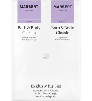 Marbert Pflege Bath & Body Geschenkset Bath & Shower Gel 400 ml + Allover Body Lotion 400 ml 1 Stk.