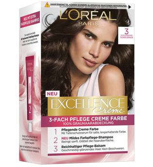 L'Oréal Paris Excellence Crème 3 Dunkelbraun Coloration 1 Stk. Haarfarbe