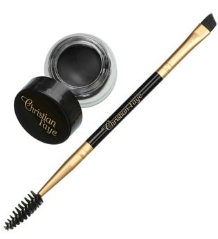Christian Faye Augenmake-up Eyebrow Dip Pomade Charcoal Pinsel 4.5 g