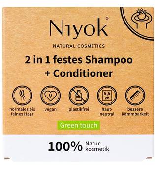 Niyok 2in1 festes Shampoo+Conditioner - Green touch Shampoo 80.0 g