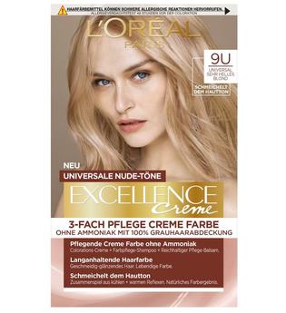 L'Oréal Paris Excellence Crème Nudes 9U - Sehr helles Blond Haarfarbe