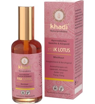 Khadi Naturkosmetik Produkte Gesicht & Körper - Pink Lotus Öl 100ml Gesichtsöl 100.0 ml
