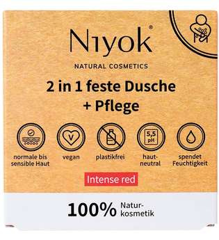 Niyok 2in1 feste Dusche+Pflege - Intense red Körperseife 80.0 g
