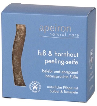 Apeiron Fuß & Hornhaut Peeling-Seife 100 Gramm - Spezialpflege