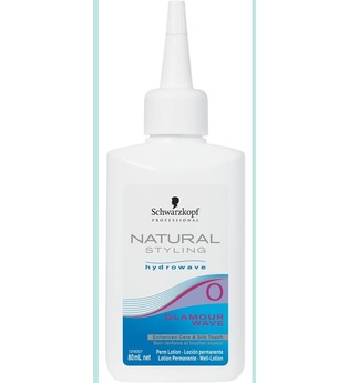 Schwarzkopf Natural Styling Hydrowave Glamour Wave 0 - für schwer wellbares, gesundes Haar, Portionsflasche 80 ml