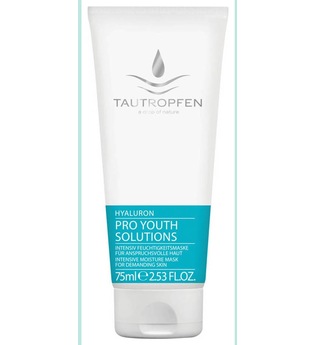 Tautropfen Hyaluron Pro Youth Solutions Intensiv Feuchtigkeitsmaske für anspruchsvolle Haut 75 ml Gesichtsmaske