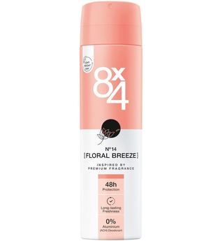 8X4 No.14 Floral Breeze Deodorant Spray 150 ml