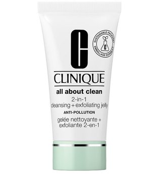 Clinique All About Clean 2 in 1 Cleansing + Exfoliating Jelly Anti Pollution Reinigungsgel 30 ml
