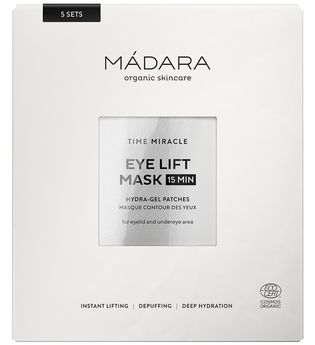 MÁDARA Organic Skincare TIME MIRACLE Eye Lift Mask 15min 5 gab Augenmaske