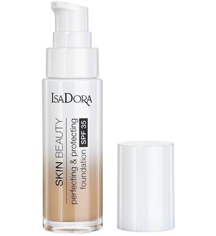 Isadora Skin Beauty Perfecting & Protecting Foundation SPF 35 07 Medium Buff 30 ml Flüssige Foundation