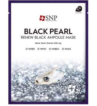 SNP - Gesichtsmaske - Black Pearl Renew Black Ampoule Mask