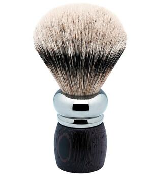 Becker Manicure Shaving Shop Rasierpinsel Rhodium-Rasierpinsel Wengeholz, Silberspitz 1 Stk.