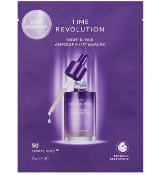 Missha Time Revolution Time Revolution Night Repair Ampoule Sheetmask 5x Maske 40.0 g