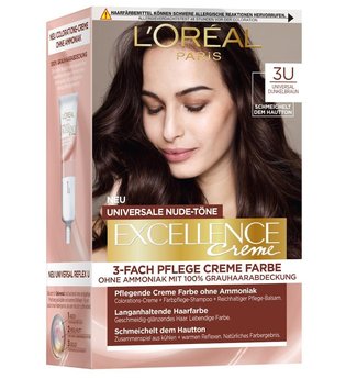 L'Oréal Paris Excellence Crème Nudes 3U - Dunkelbraun Haarfarbe 1 Stk