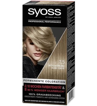 Syoss Permanente Coloration Professionelle Grauabdeckung Mittelaschblond Haarfarbe