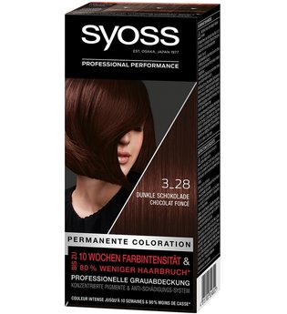 Syoss Permanente Coloration Professionelle Grauabdeckung Dunkle Schokolade Haarfarbe 115 ml