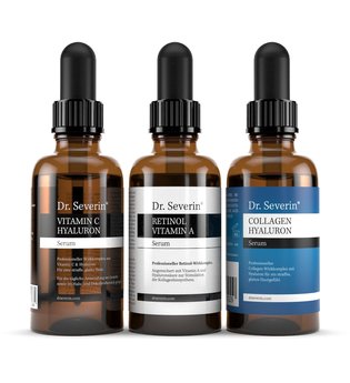 Dr. Severin® Beauty-Routine Serum Set (Vitamin C, Hyaluron, Retinol, Vitamin A, Collagen) Gesichtspflegeset 150.0 ml