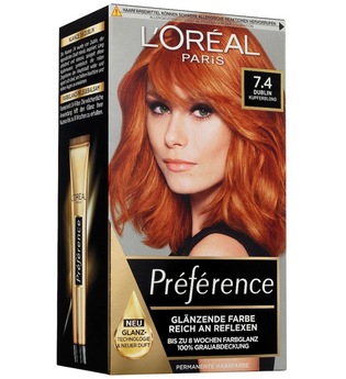L'Oréal Paris Préférence 7.4 Kupferblond (Dublin) Coloration 1 Stk. Haarfarbe