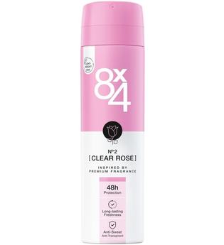8X4 Spray No.2 Clear Rose Deodorant 150.0 ml