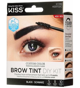 KISS Augenbrauenfarbe-Kit (verschiedene Farbtöne) - Farbton: #000000||Schwarz
