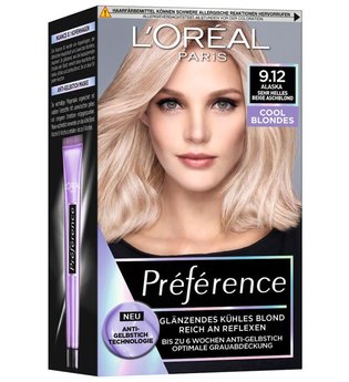 L'Oréal Paris Préférence Cool Blondes 9.12 Sehr helles beige Aschblond (Alaska) Coloration 1 Stk. Haarfarbe