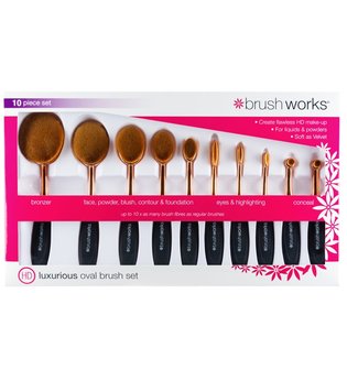 INVOGUE Brushworks - HD 10-Piece Oval Set Pinsel 1.0 pieces