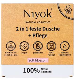 Niyok 2in1 feste Dusche+Pflege - Soft blossom Körperseife 80.0 g