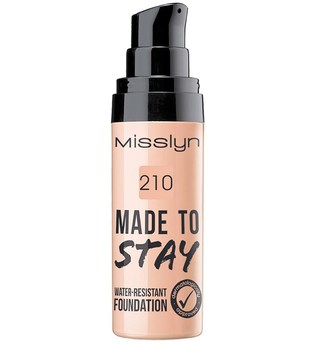 Misslyn Teint Make-up Made To Stay Water-Resistant Foundation Nr. 210 Dark Sand 25 ml