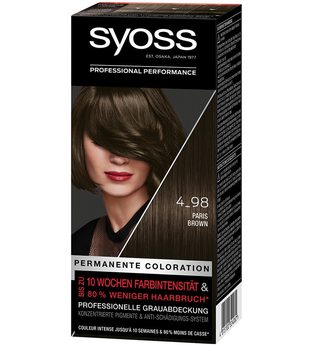Syoss Permanente Coloration Professionelle Grauabdeckung Paris Brown Haarfarbe